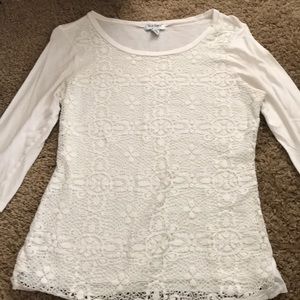 LAST CALL 8/1 Old Navy Lace front Tee